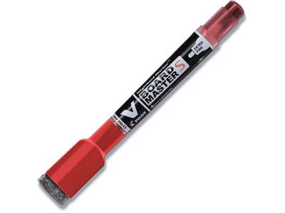 Whiteboard marker, Rund spids, Rød, 1.3 mm, Pilot V Board Master WBME-VS-EF-BG-R