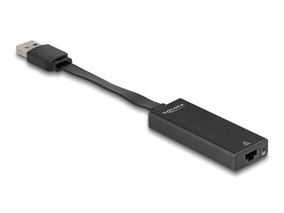 DeLOCK 66245 kabel kønsskifter USB Type-A RJ-45 Sort