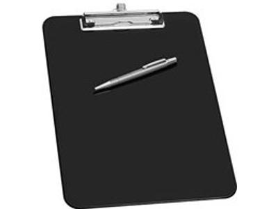 Clipboard, Sort, Uden forside, A4, Wedo