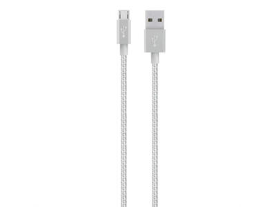 Belkin F2CU021BT04-SLV USB-kabel 1,2 m USB A Micro-USB A Sølv