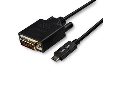 StarTech.com CDP2DVI3MBNL videokabel adapter 3 m USB Type-C DVI-D Sort