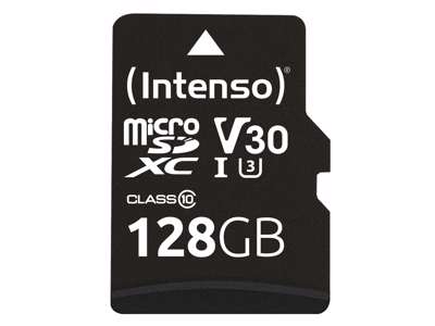 Intenso microSDXC 128GB Class 10 UHS-I Professional - Extended Capacity SD (MicroSDHC) Klasse 10