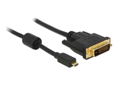 DeLOCK 83586 videokabel adapter 2 m Micro-HDMI DVI-D Sort