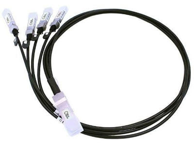 Lanview MO-CAB-Q-4S-100G-2M InfiniBand og fiberoptisk kabel QSFP28 4xSFP28 Sort, Sølv