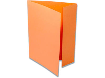 Sagsmappe, 1 klap, Folio, Orange, Ferco Nr. 105/3 Med 3 cm udvidelse 