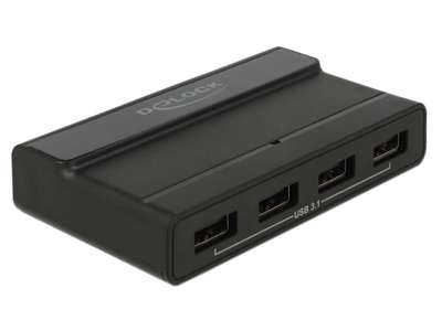 DeLOCK 64053 interface hub USB 3.2 Gen 2 (3.1 Gen 2) Type-C 10000 Mbit/s Sort