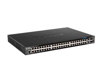 D-Link DGS-1520-52MP netværksswitch Administreret L3 Gigabit Ethernet (10/100/1000) Strøm over Ethernet (PoE) 1U Sort