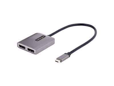 StarTech.com MST14CD122DP USB grafisk adapter 4096 x 2160 pixel Grå