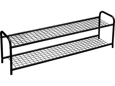 Skohylde, Emelie, L=1100 mm sort/sort dobbelt usamlet, Essem Design DK