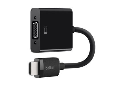 Belkin AV10170BT videokabel adapter 2,5 m VGA (D-Sub) HDMI Type A (Standard) Sort