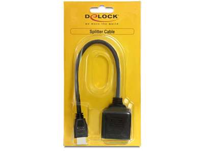 DeLOCK 65226 HDMI-kabel HDMI Type A (Standard) 2 x HDMI Sort