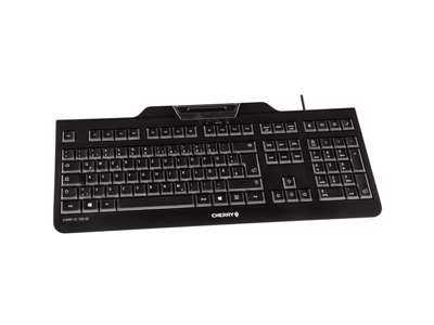 CHERRY KC 1000 SC tastatur Kontor USB Nordisk Sort