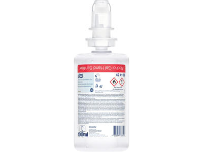 Hånddesinfektion, Gel, 1000 ml, Refill flaske, Tork S4