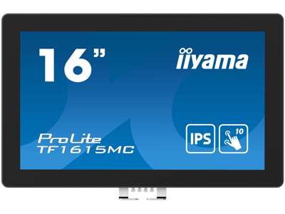 iiyama ProLite TF1615MC-B1 computerskærm 39,6 cm (15.6") 1920 x 1080 pixel Fuld HD Berøringsskærm Sort