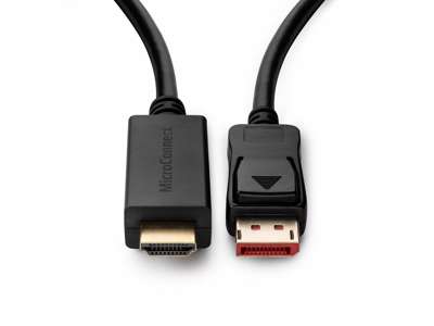 Microconnect MC-DP-HDMI-2004K videokabel adapter 2 m DisplayPort Sort