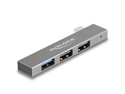 DeLOCK 64274 dockingstation Docking USB 3.2 Gen 2 (3.1 Gen 2) Type-C Grå