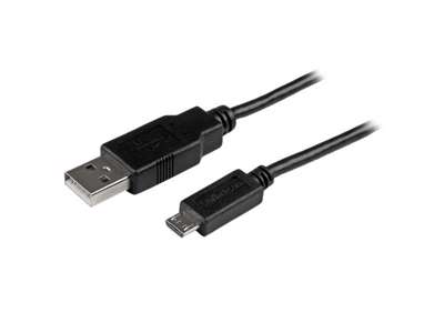 StarTech.com USBAUB15CMBK USB-kabel USB 2.0 0,15 m USB A Micro-USB B Sort