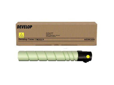 Toner, TN321Y, Yellow-gul, 25.000 sider, Develop