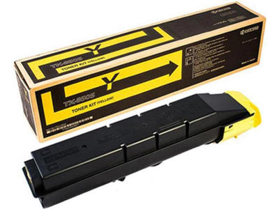 Toner, TK-8505Y, Yellow-gul, 20.000 sider, Kyocera 