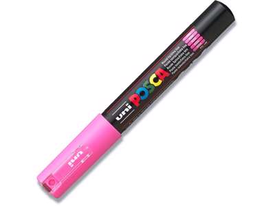 Paint marker, 0.7 mm, Pink, Ekstra-fin spids, uni Posca PC-1M