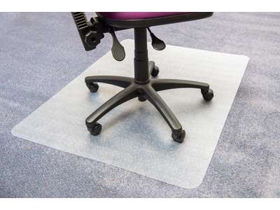 Stoleunderlag, Transparent, Med pigge, 90x120 cm, FloorTex Advantage Budget