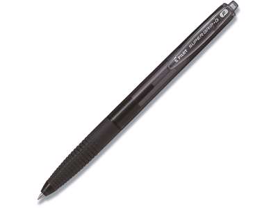 Kuglepen, 0.7 mm, 0.22 mm, Sort, Pilot Super Grip G Fine BPGG-8R-F-B