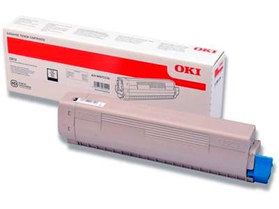 Toner, C813, Black-sort, 5.000 sider, OKI 46471116