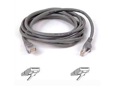 Belkin Cable patch CAT5 RJ45 snagless 1m grey netværkskabel Grå Cat5e U/UTP (UTP)