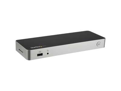 StarTech.com DK30CHDPPDUE dockingstation Ledningsført USB 3.2 Gen 1 (3.1 Gen 1) Type-C Sort, Sølv