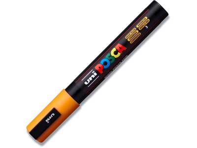 Paint marker, 1.8-2.5 mm, Lysegul, Rund spids, uni Posca PC-5M