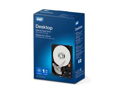 Western Digital Desktop Everyday harddisk 1 TB 7200 rpm 64 MB 3.5" Serial ATA III