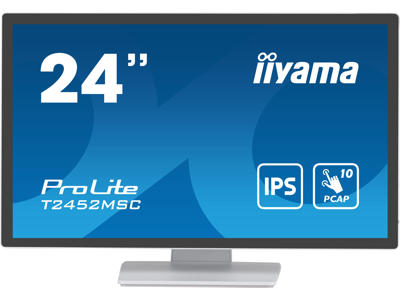 iiyama ProLite computerskærm 60,5 cm (23.8") 1920 x 1080 pixel Fuld HD LCD Berøringsskærm Multibruger Hvid