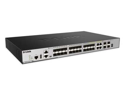 D-Link DGS-3630-28SC Administreret L3 1U Sort