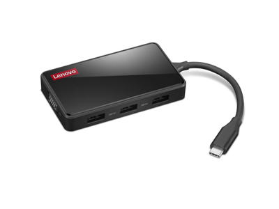 Lenovo GX91M73945 dockingstation Ledningsført USB 3.2 Gen 1 (3.1 Gen 1) Type-C Sort