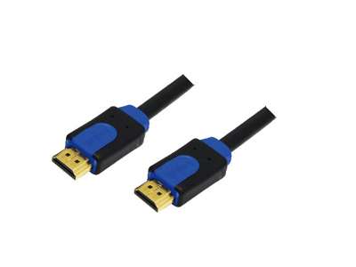 LogiLink CHB1110 HDMI-kabel 10 m HDMI Type A (Standard) Sort, Blå