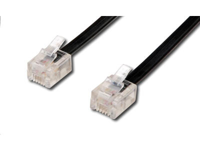 Microconnect 93068 telefonkabel 3 m Sort