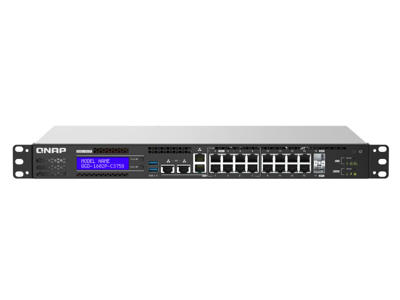 QNAP QGD-1602P Administreret L2 2.5G Ethernet (100/1000/2500) Strøm over Ethernet (PoE) Sort, Grå