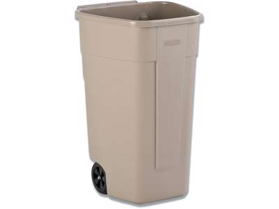 Affaldsspand, 110 liter, Beige, Firkantet, Rubbermaid Container 