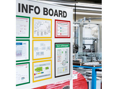 Inforamme, A4, Sølv, Magnetisk, 5 stk, Durable DURAFRAME MAGNETIC