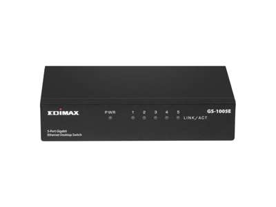 Edimax GS-1005E netværksswitch Ikke administreret Gigabit Ethernet (10/100/1000) Sort