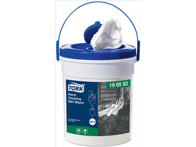 Renseserviet, Hænder, 58 ark pr spand, 4 spande, Tork Premium Wet Wipe W14