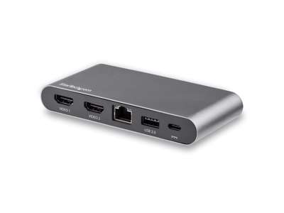 StarTech.com DK30C2HAGPD dockingstation Ledningsført USB 3.2 Gen 1 (3.1 Gen 1) Type-C Grå