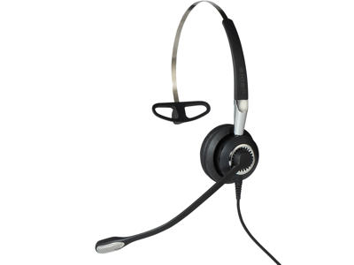 Jabra Biz 2400 II QD Mono UNC 3 in 1 Headset Ledningsført Halsbånd, Ørekrog, Headset Kontor/Callcenter Sort, Sølv