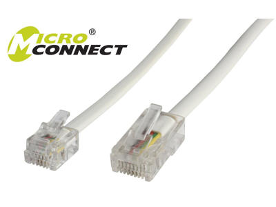 Microconnect MPK451 telefonkabel 1 m Hvid