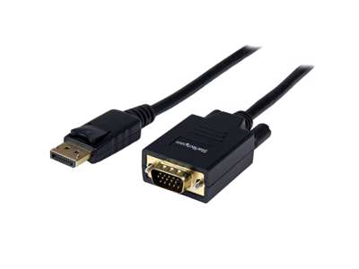 StarTech.com DP2VGAMM6 videokabel adapter 1,8 m Displayport VGA (D-Sub) Sort