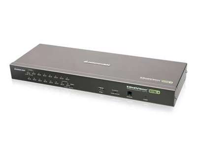 iogear 16-Port USB PS/2 Combo KVM Switch Sort