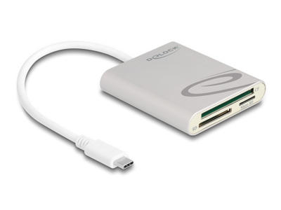 DeLOCK 91005 kortlæser USB 3.2 Gen 1 (3.1 Gen 1) Type-C Grå