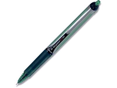 Rollerball pen, 0.5 mm, 0.25 mm, Grøn, Pilot Hi-Tecpoint V5 RT Fine BX-V5RT-G