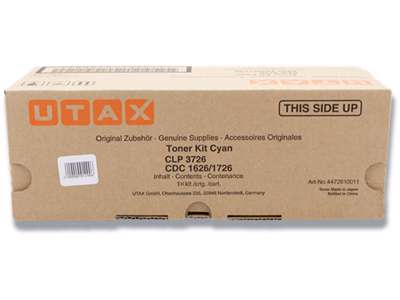 Toner, CDC1726/DCC2626, Cyan-blå, 5.000 sider, Utax 