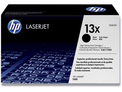 Toner, 13X, Black-sort, 4.000 sider, HP Q2613X